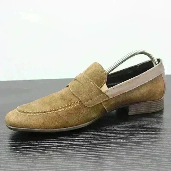Robert Wayne Brown Suede Leather Men’s Loafers